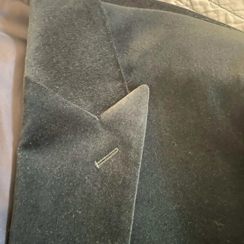 J. CREW Single Breasted‎ Peak Lapel Velvet Blazer in Dark Forest Size 44 $498
